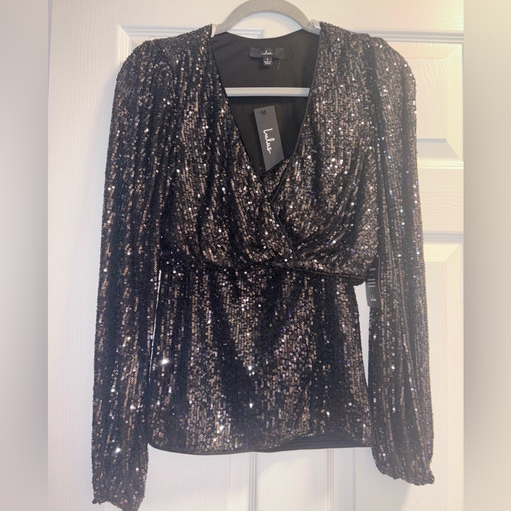 Lulus Sparkling Black Sequin 2-Piece Set